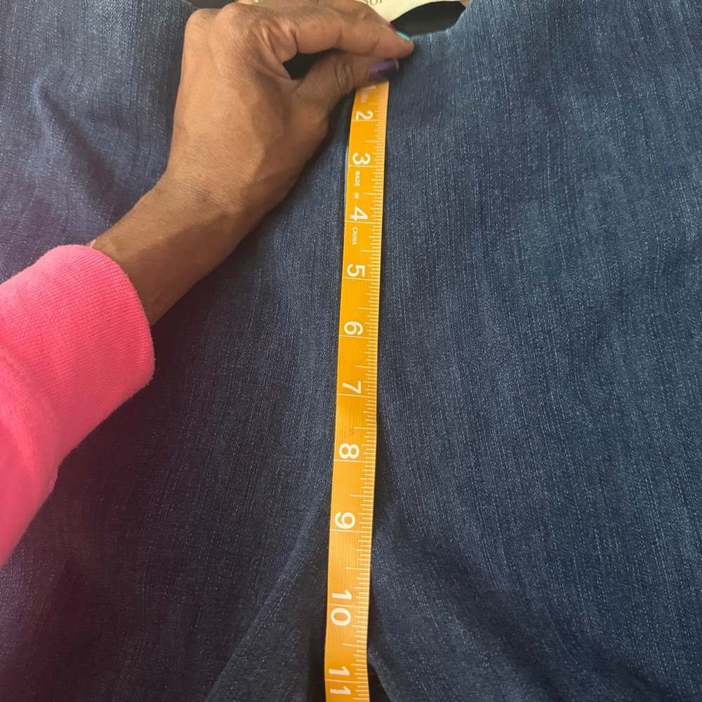 Soft surroundings ultimate denim pull on skinny jeans Jeggings size 14 large - Picture 8 of 10
